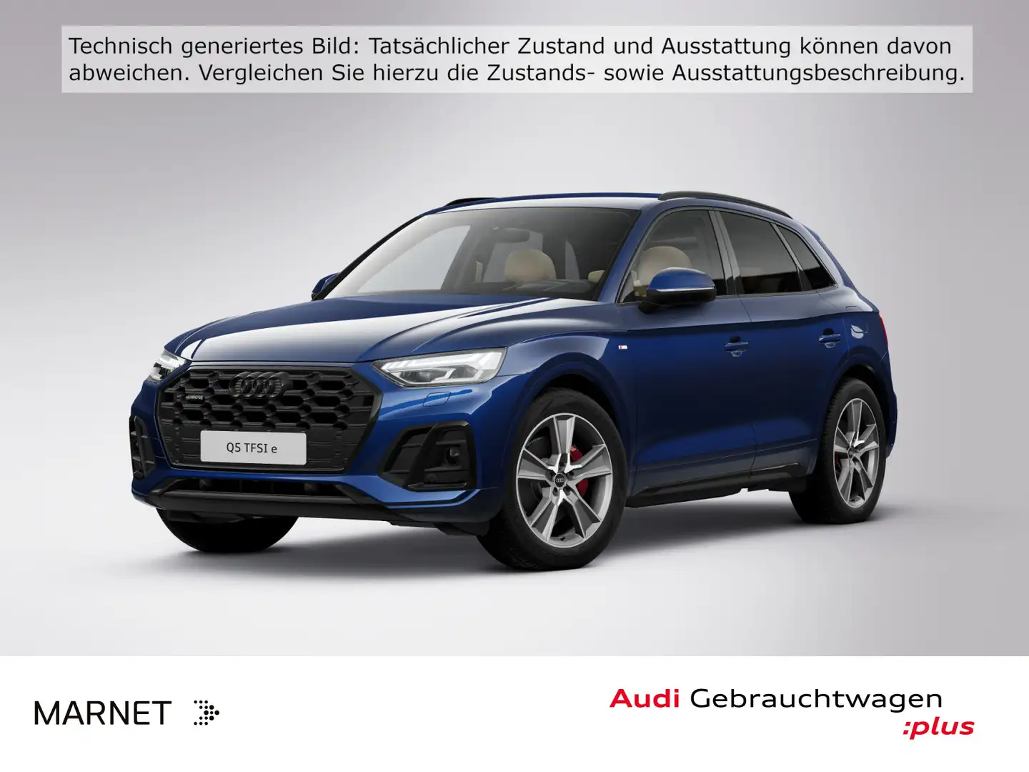 Audi Q5 50 TFSI e S line quattro*AHK*HeadUp*virtual c Blau - 1
