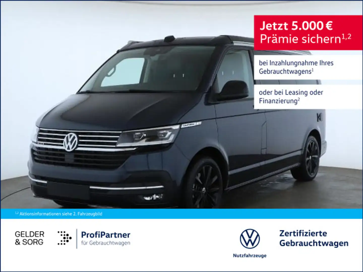 Volkswagen T6.1 California Ocean 5.000,- EXTRAPRÄMIE*Sportp Modrá - 1