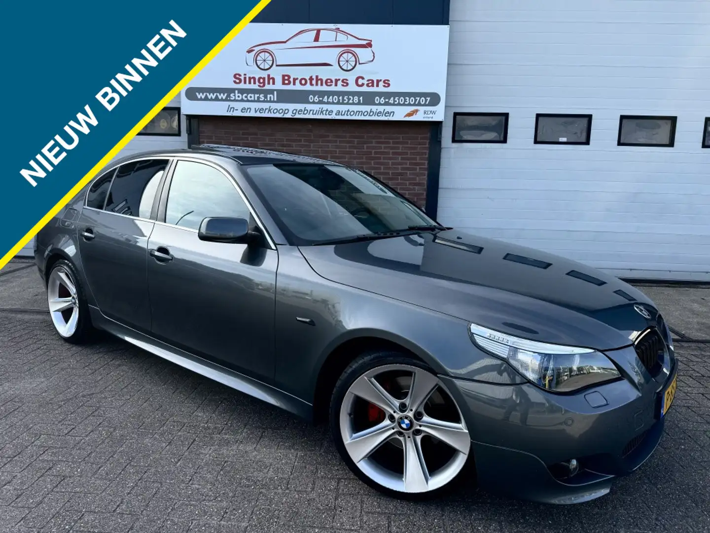 BMW 525 5-serie 525i/218PK/EXE/M2007/M-PAKKET/DAK/NAVI/VOL Grey - 1