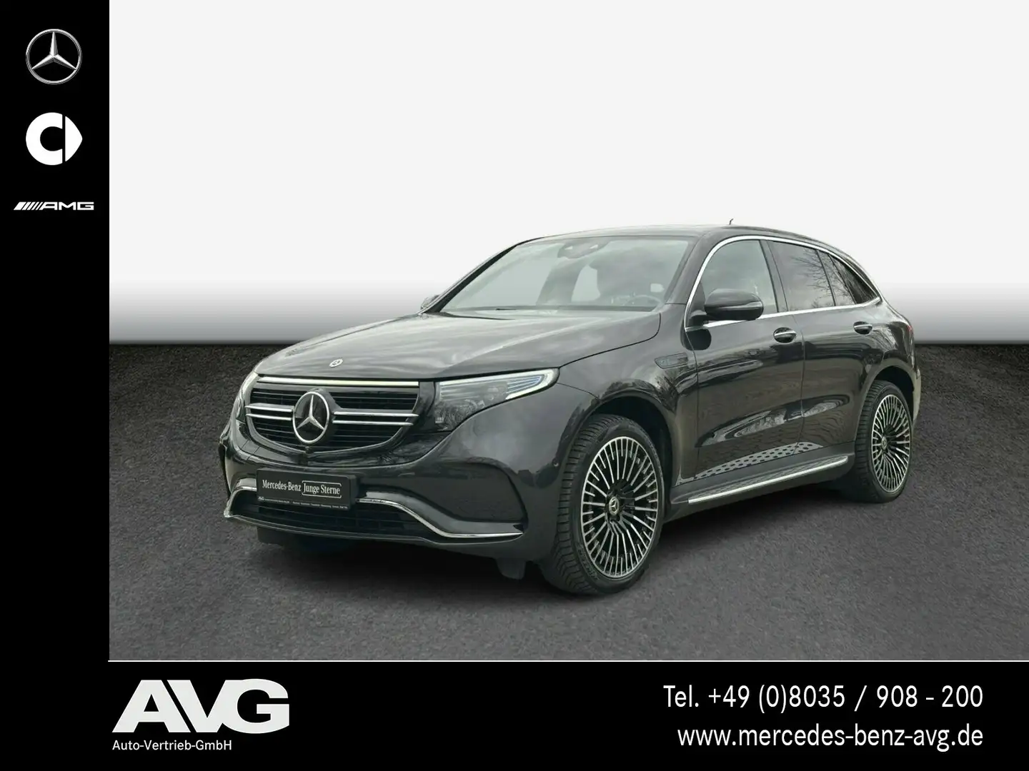 Mercedes-Benz EQC 400 EQC 400 4M AMG 360° Multibeam DAB HUD MBUX RDK Gris - 1