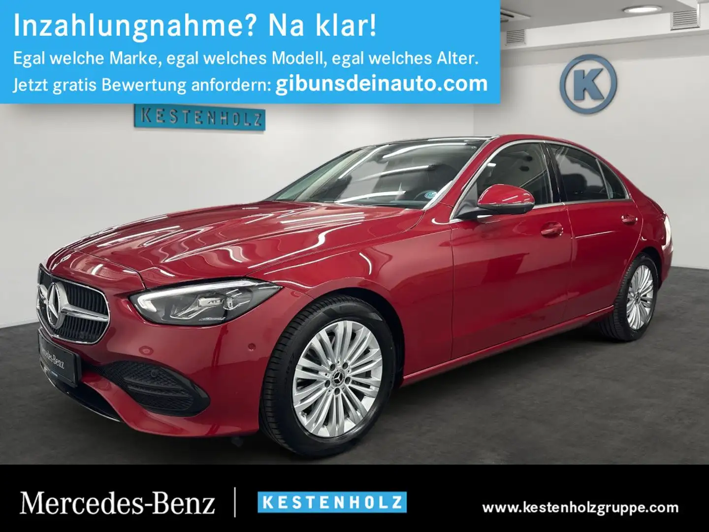 Mercedes-Benz C 220 d Avantgarde PANO+360°+DAB+LED+AMBIENTE Rot - 1