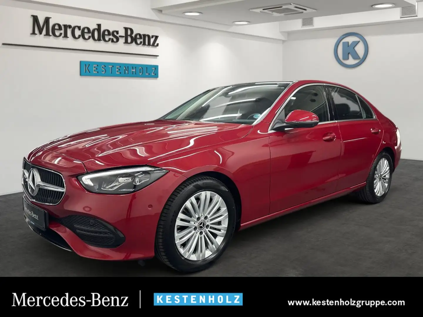 Mercedes-Benz C 220 d Avantgarde WideScreen Pano LED Kamera PTS Rot - 1