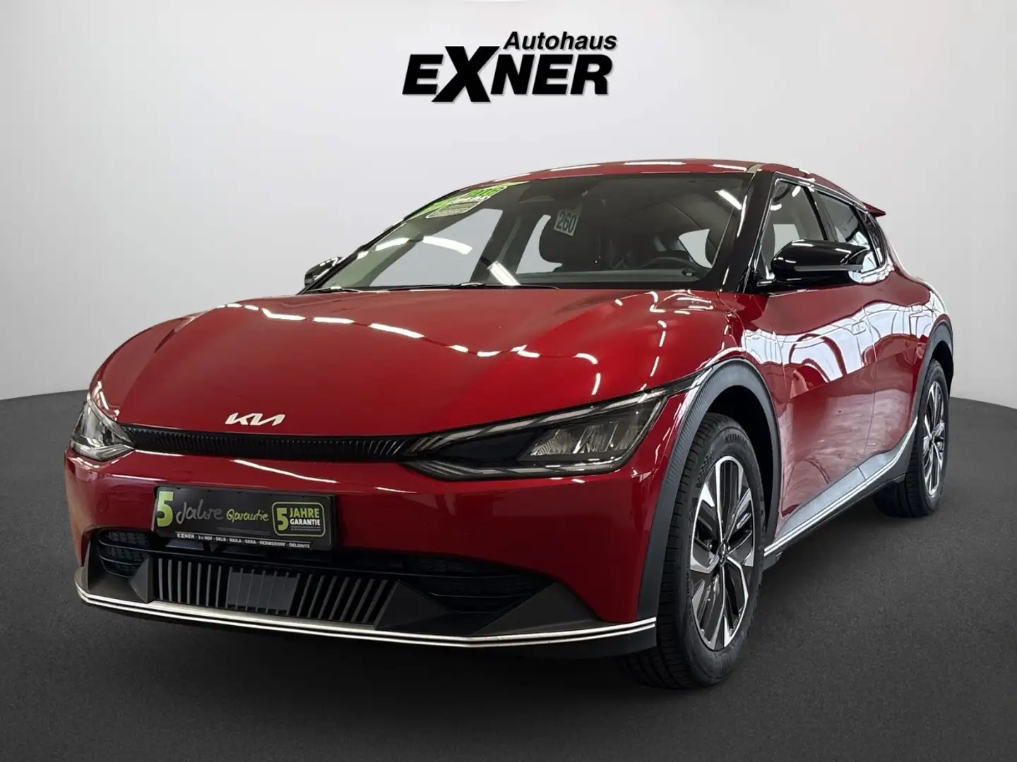 Kia EV6 - 58 kWh ACC+LED+Navi+SHZ+Winterp.+2xKlima Rot - 1