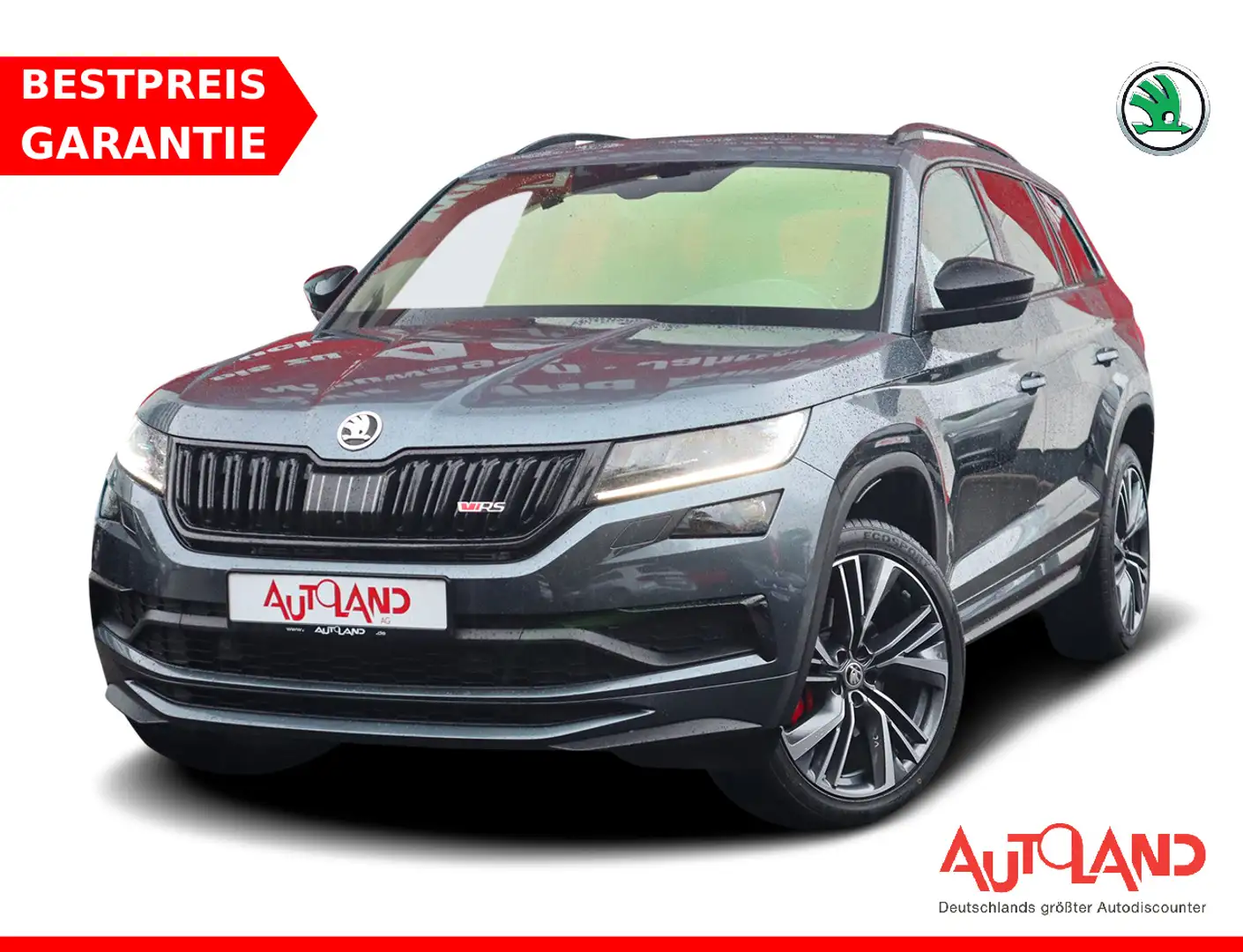 Skoda Kodiaq 2.0 RS 4x4 LED Navi Panorama AHK Kamera Gris - 1