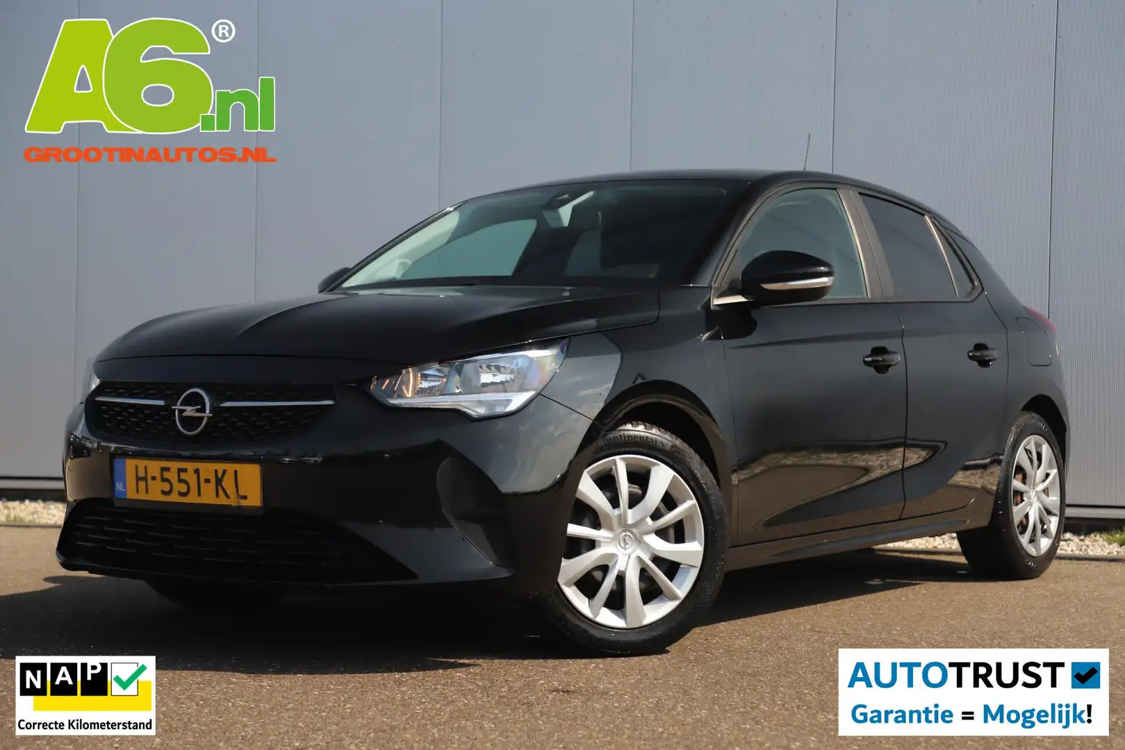 Opel Corsa 1.2 Edition 102PK Carplay Android Navigatie Airco Zwart - 1