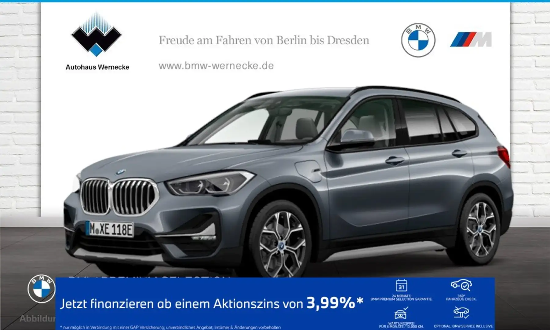 BMW X1 xDrive25e xLine Head-Up HiFi DAB LED Shz PDC Grau - 1