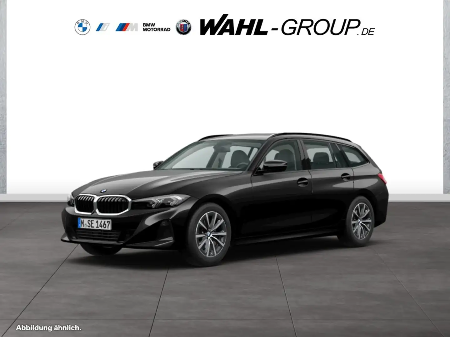 BMW 318 d TOURING AUT LC PLUS AHK SPORTSITZE GRA PARKASSIS Negro - 1