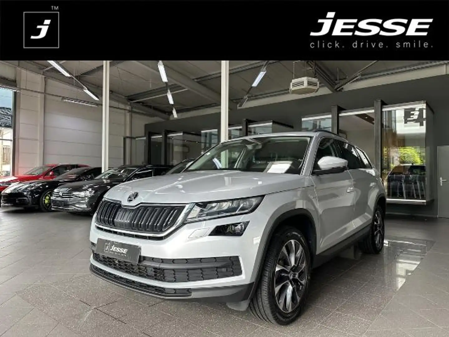 Skoda Kodiaq 2.0 TDI Drive 125 4x4 ACC LED CANTON R.CAM Silber - 1