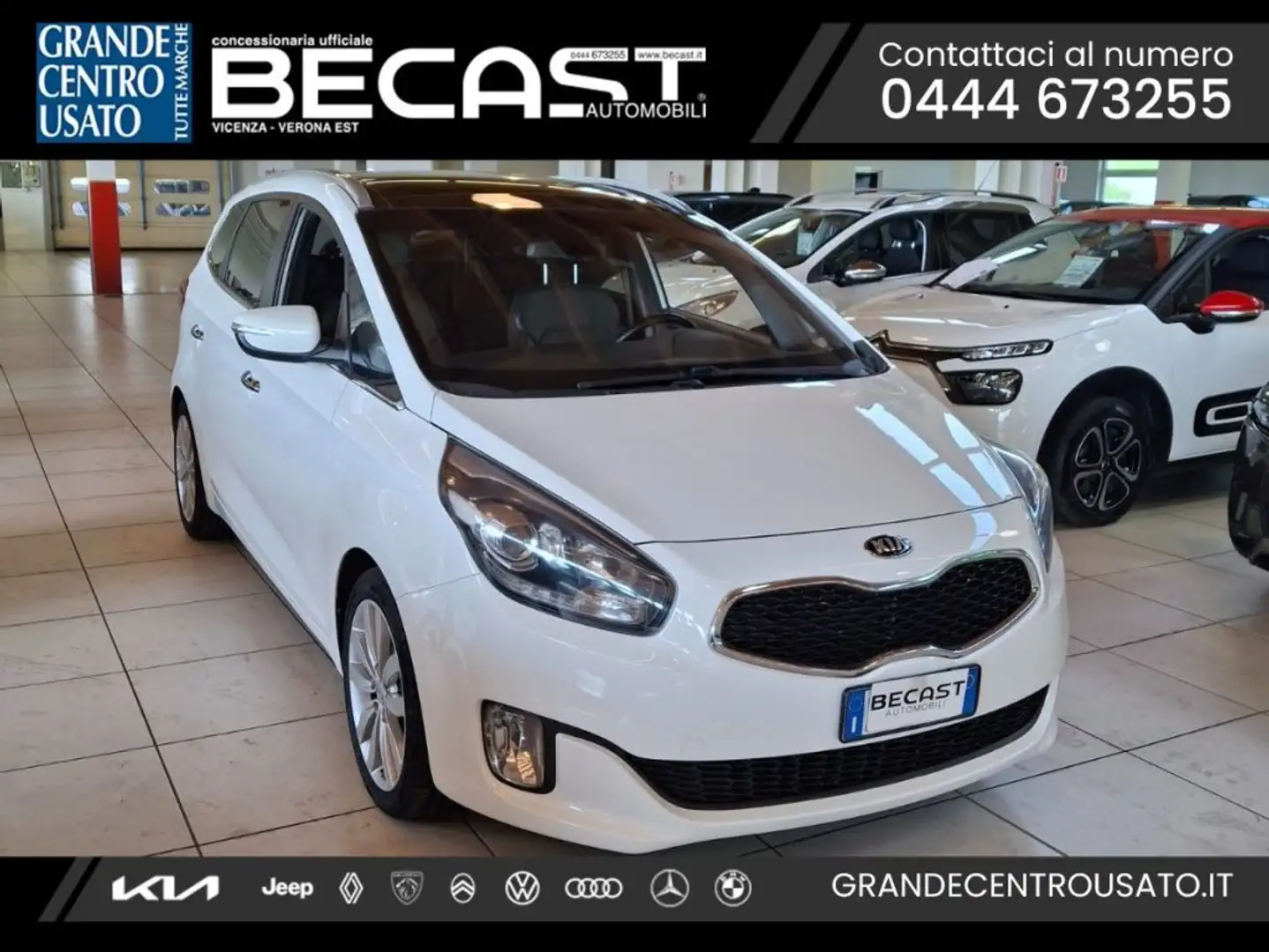 Kia Carens 1.7 CRDi 141CV DCT high tech UNICO PROPRIETARIO 7p Weiß - 1