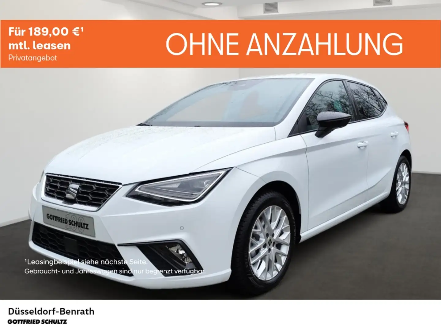 SEAT Ibiza FR 1.0 TSI DSG Voll-LED Navi Einparkhilfe Rückfahr Weiß - 1
