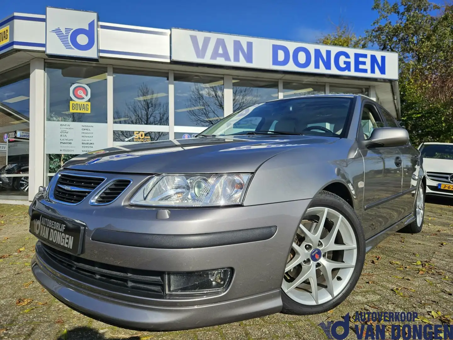 Saab 9-3 Sport Sedan 2.0T Aero Automaat | 1é Eigenaar |210 Gris - 2