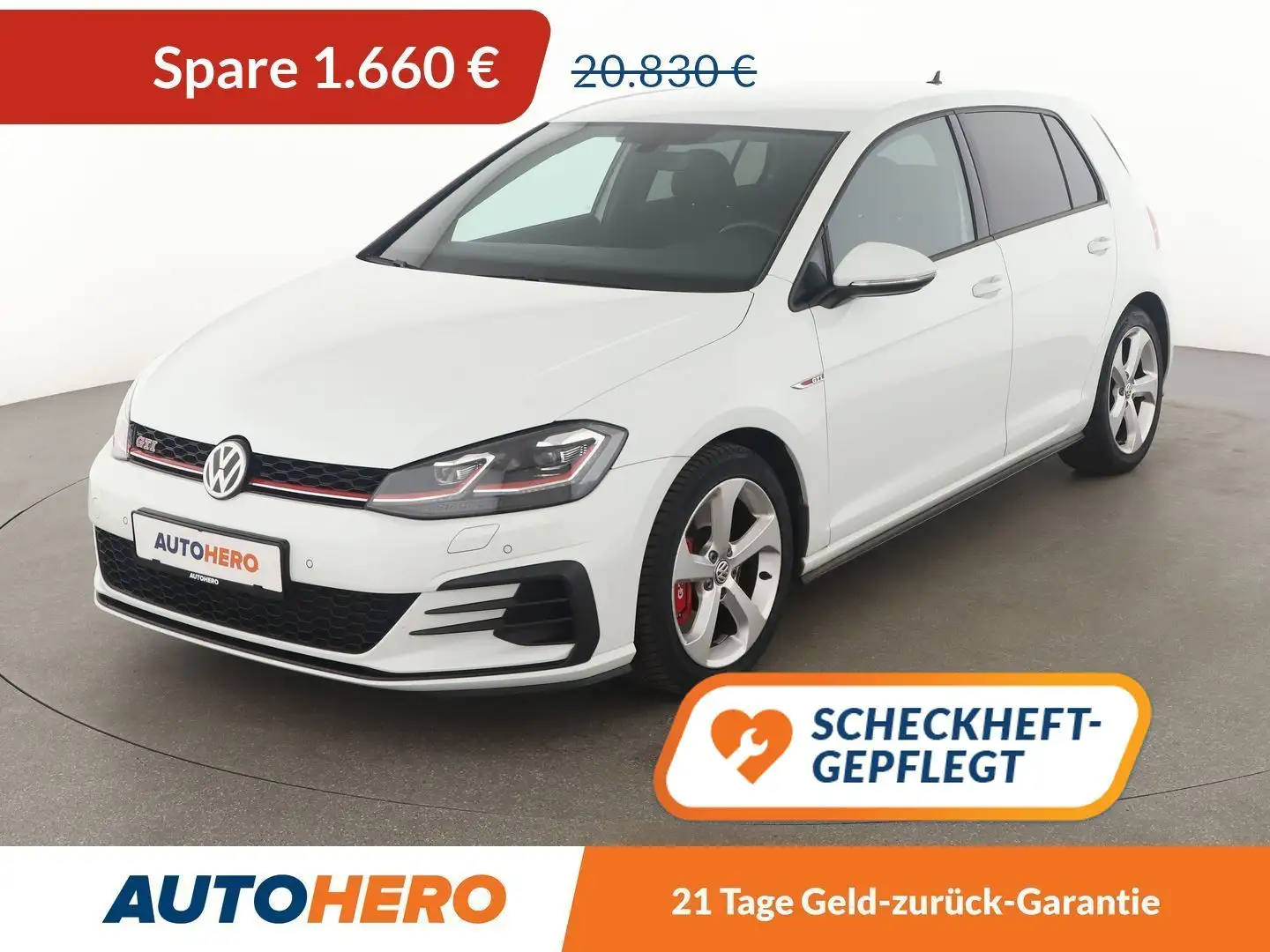 Volkswagen Golf GTI 2.0 TSI GTI Performance BM Aut.*NAVI*LED* Weiß - 1