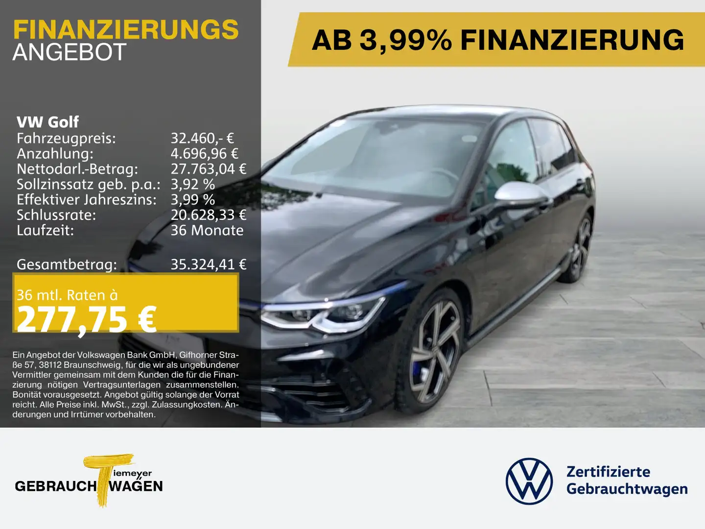 Volkswagen Golf R NAVI LED+ KAMERA LM18 Schwarz - 1