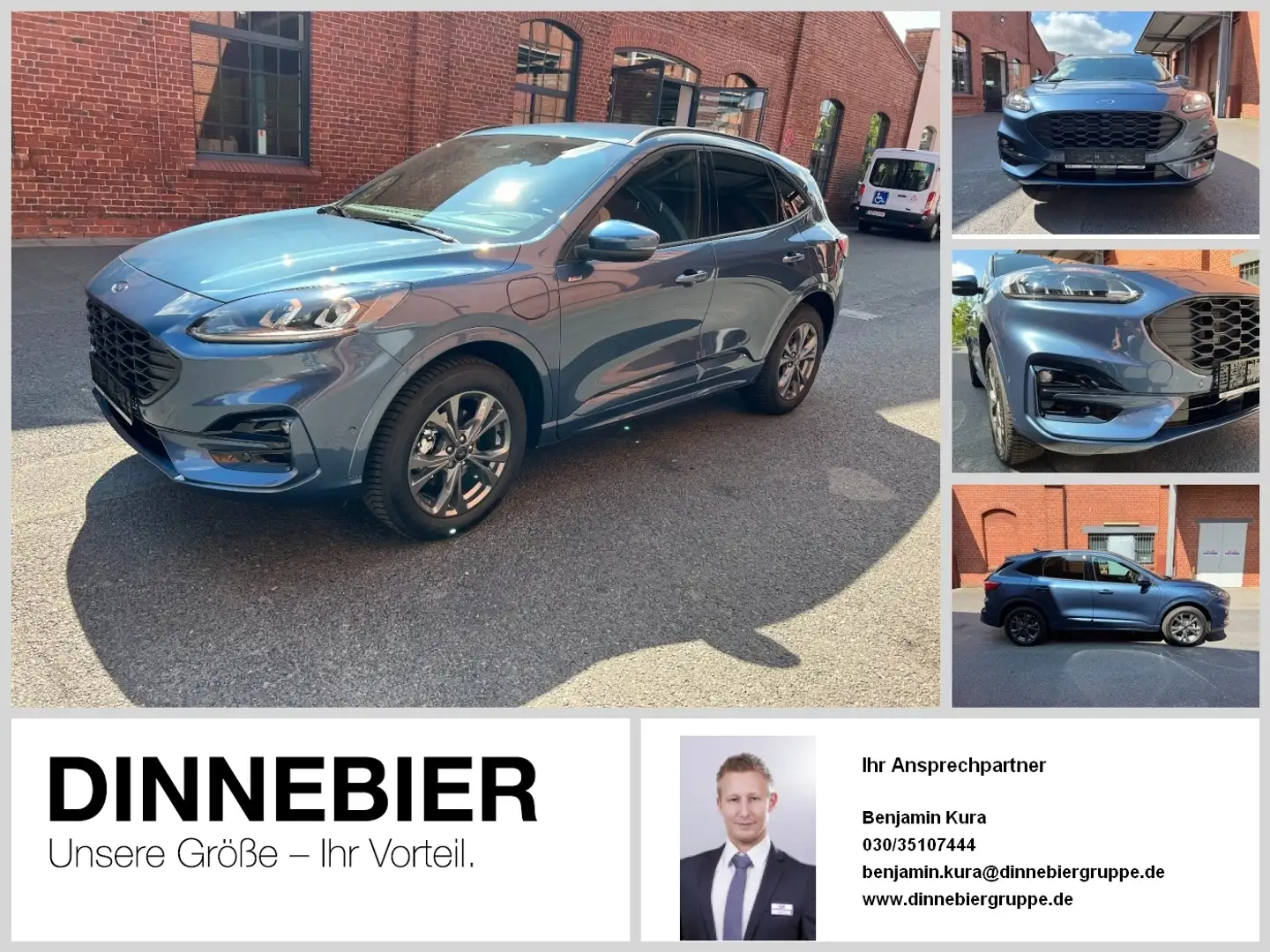 Ford Kuga ST-LINE X 2.5 PHEV LED*NAV*HeadUp*Kamera Blau - 1