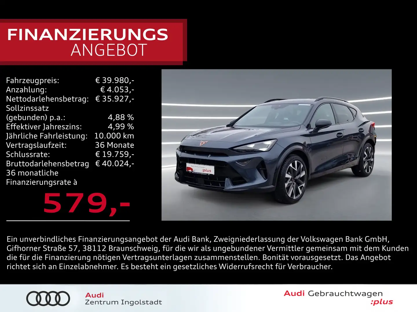 CUPRA Formentor VZ 2.0 TSI 4Drive Pano LED AHK ACC 19" Grau - 1