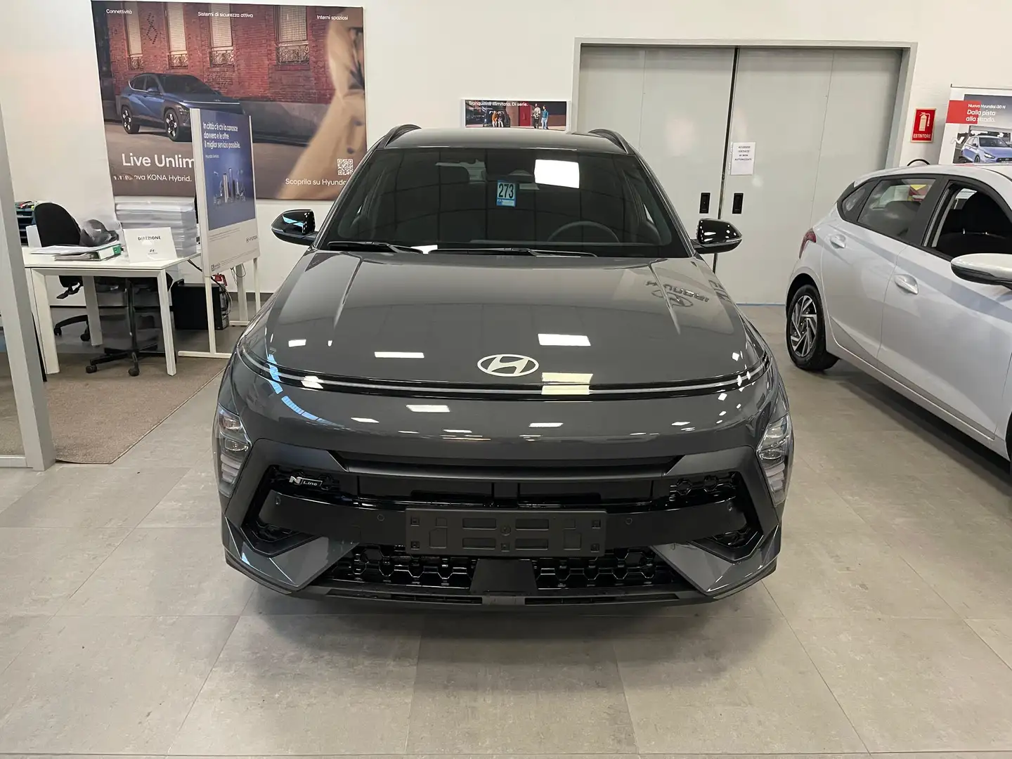 Hyundai KONA 1.6 gdi hev N Line 2wd dct PRONTA CONSEGNA Grigio - 2