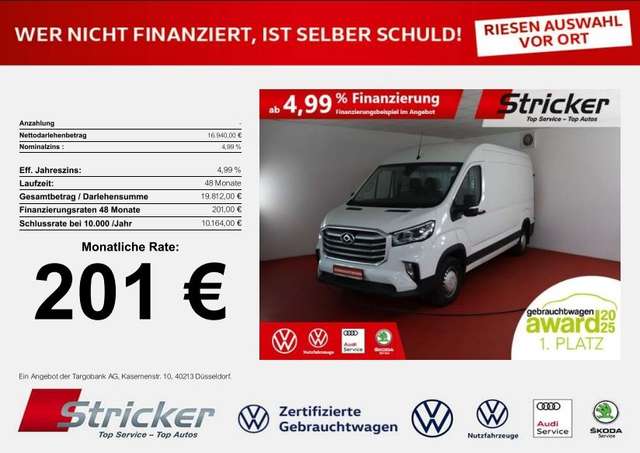 Imagine Maxus Deliver 9 2.0 Diesel 201,-ohne Anzahlung