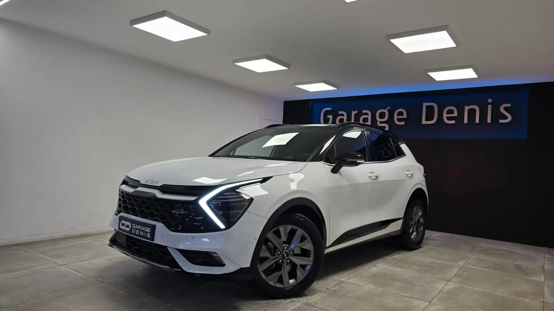 Kia Sportage HYBRIDE 1.6 T-GDi AWD GT Line *TOIT-PANO*GPS*LED* Blanc - 1