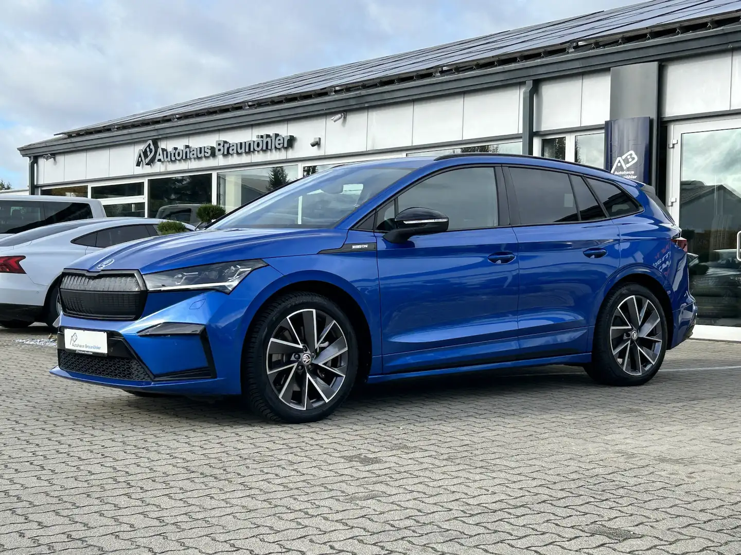 Skoda Enyaq 80 x Sportline*AHK*ACC*Matrix*360*Kessy* Bleu - 2