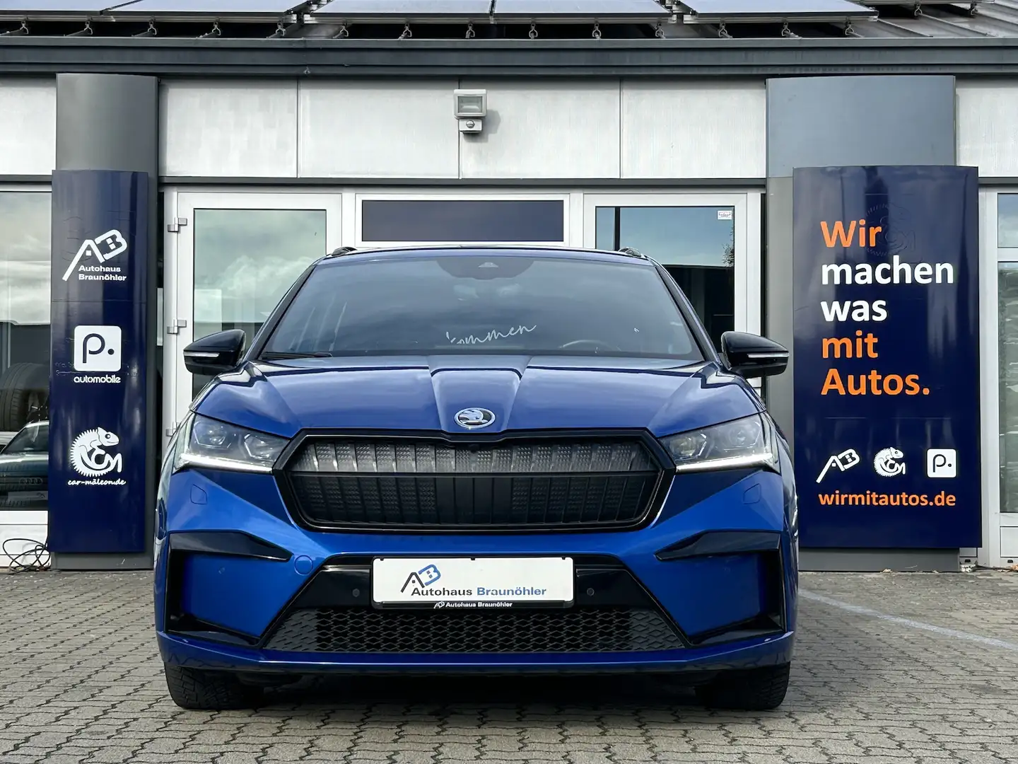 Skoda Enyaq 80 x Sportline*AHK*ACC*Matrix*360*Kessy* Bleu - 1