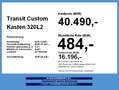 Ford Transit Custom Kasten 320L2 Trend *NEUES MODELL* Blanco - thumbnail 4