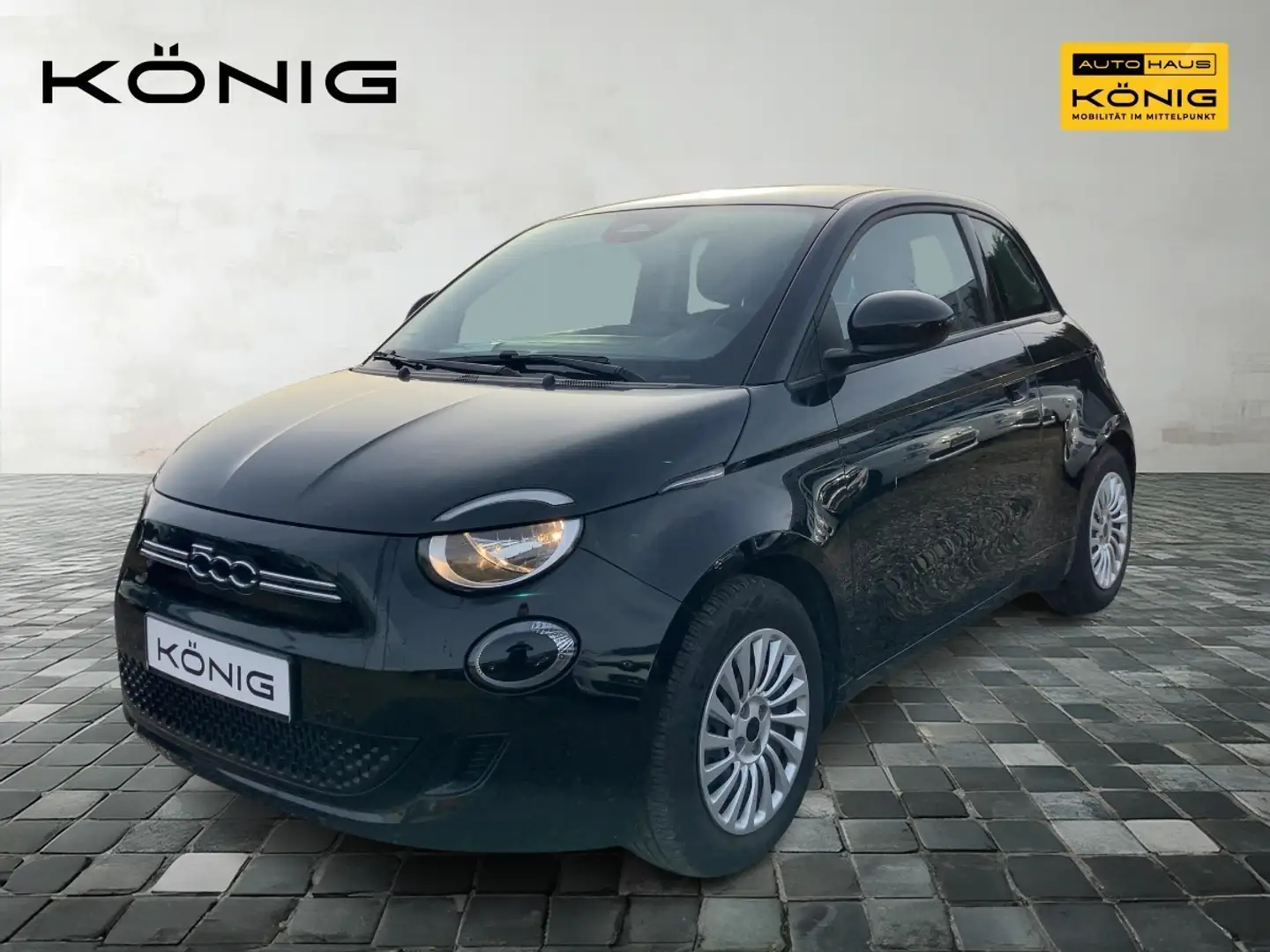 Fiat 500e 3+1 MY23 118PS 42kWh KLIMA*CARPLAY*TEMPOMAT Schwarz - 1