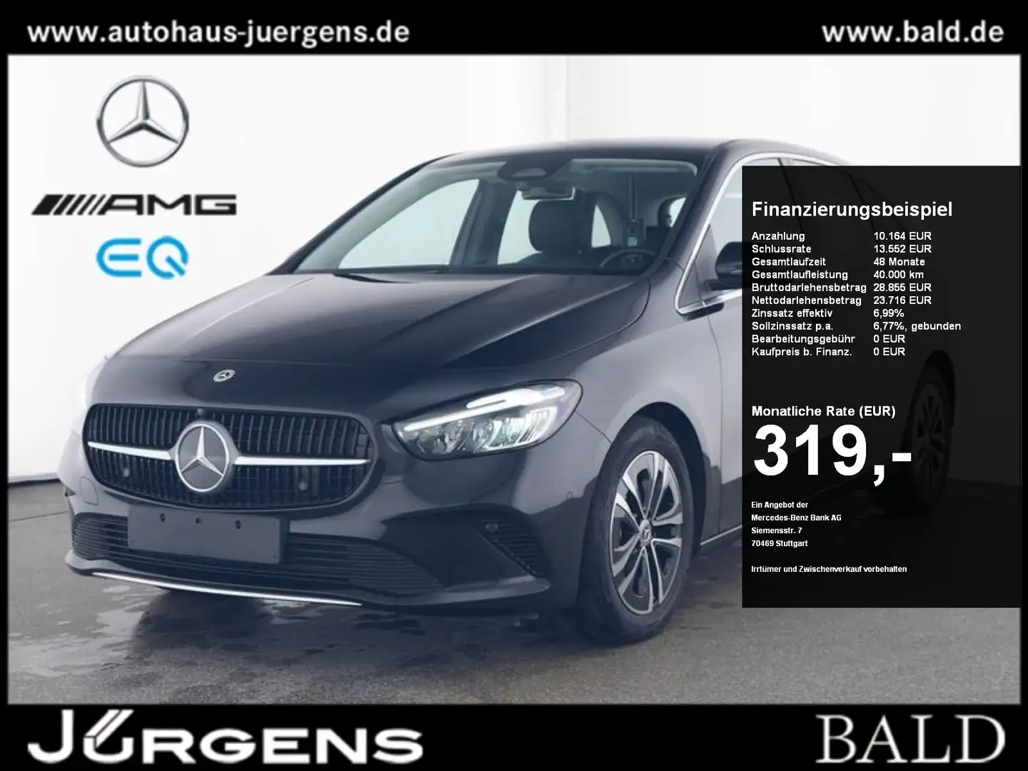 Mercedes-Benz B 200 d Progressive/Winter/Kamera/LED/DAB/SHZ/17 Schwarz - 1
