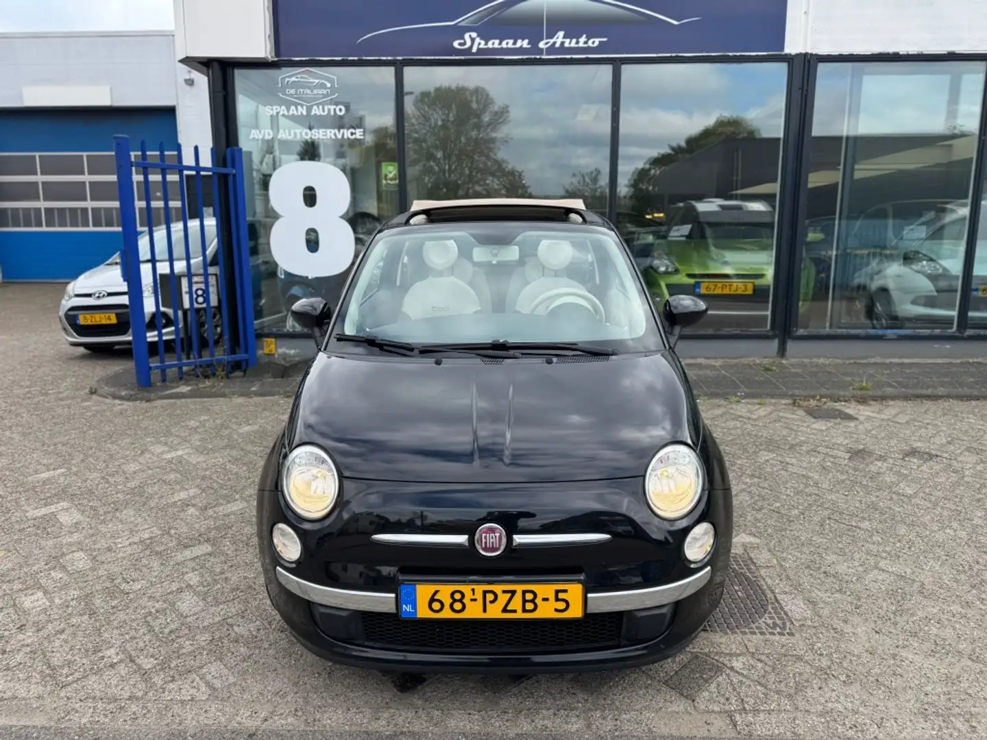 Fiat 500C 0.9 TwinAir l Cabrio l Airco Zwart - 2