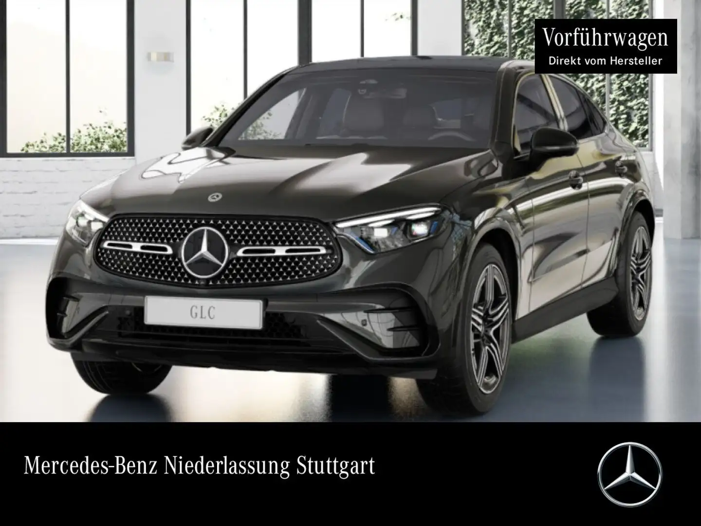 Mercedes-Benz GLC 200 4M AMG+NIGHT+PANO+360+AHK+TOTW+KEYLESS+9G Grau - 1
