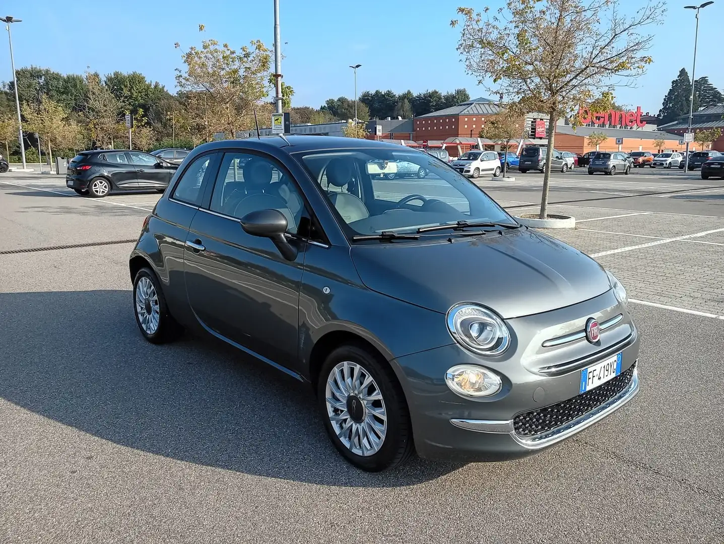 Fiat 500 1.2 Lounge 69cv Grigio - 2