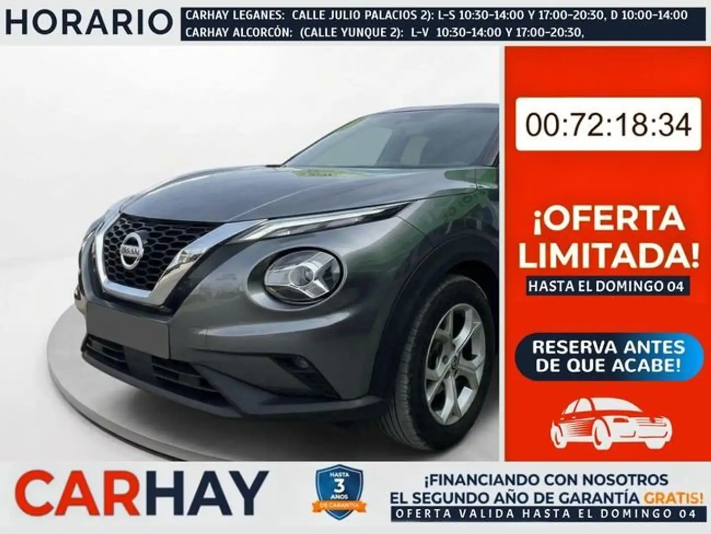 Nissan Juke 1.0 DIG-T N-Connecta 4x2 DCT 7 84kW Gris - 1