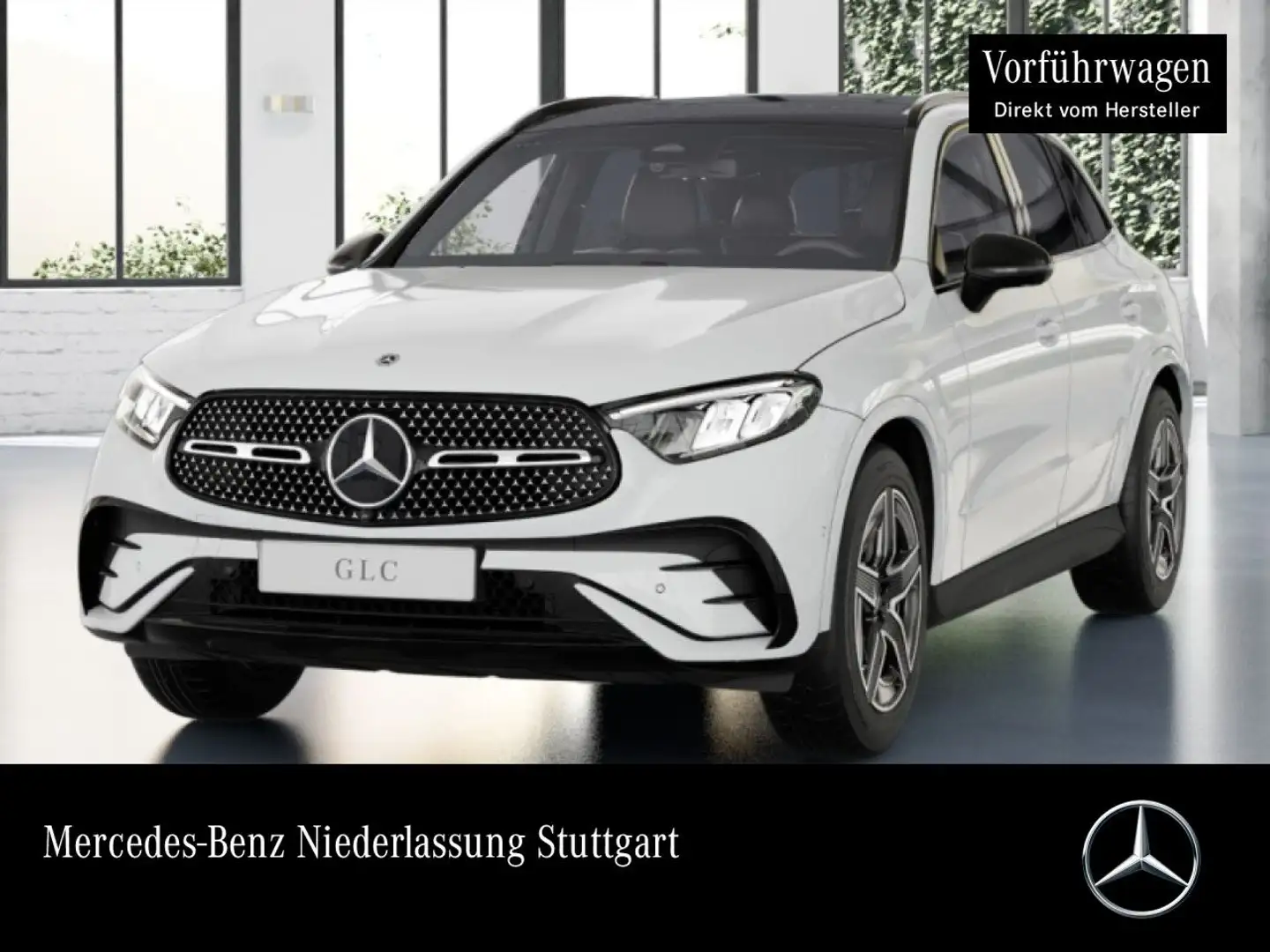 Mercedes-Benz GLC 220 d 4M AMG+NIGHT+PANO+360+AHK+LED+TOTW+9G Blanc - 1