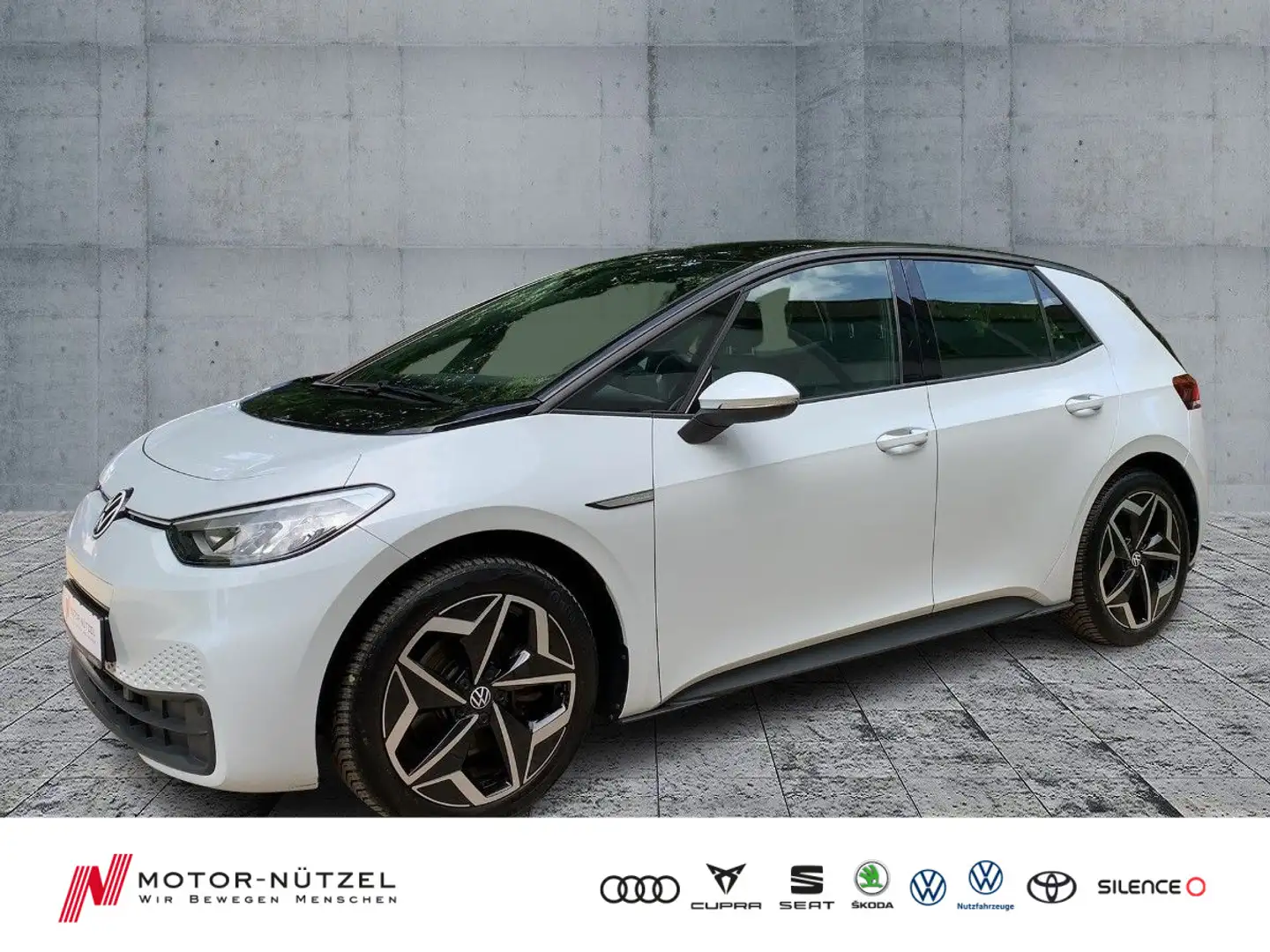 Volkswagen ID.3 110kw PURE PERFORMANCE LED+NAV+SHZ+PDC+19" Weiß - 1