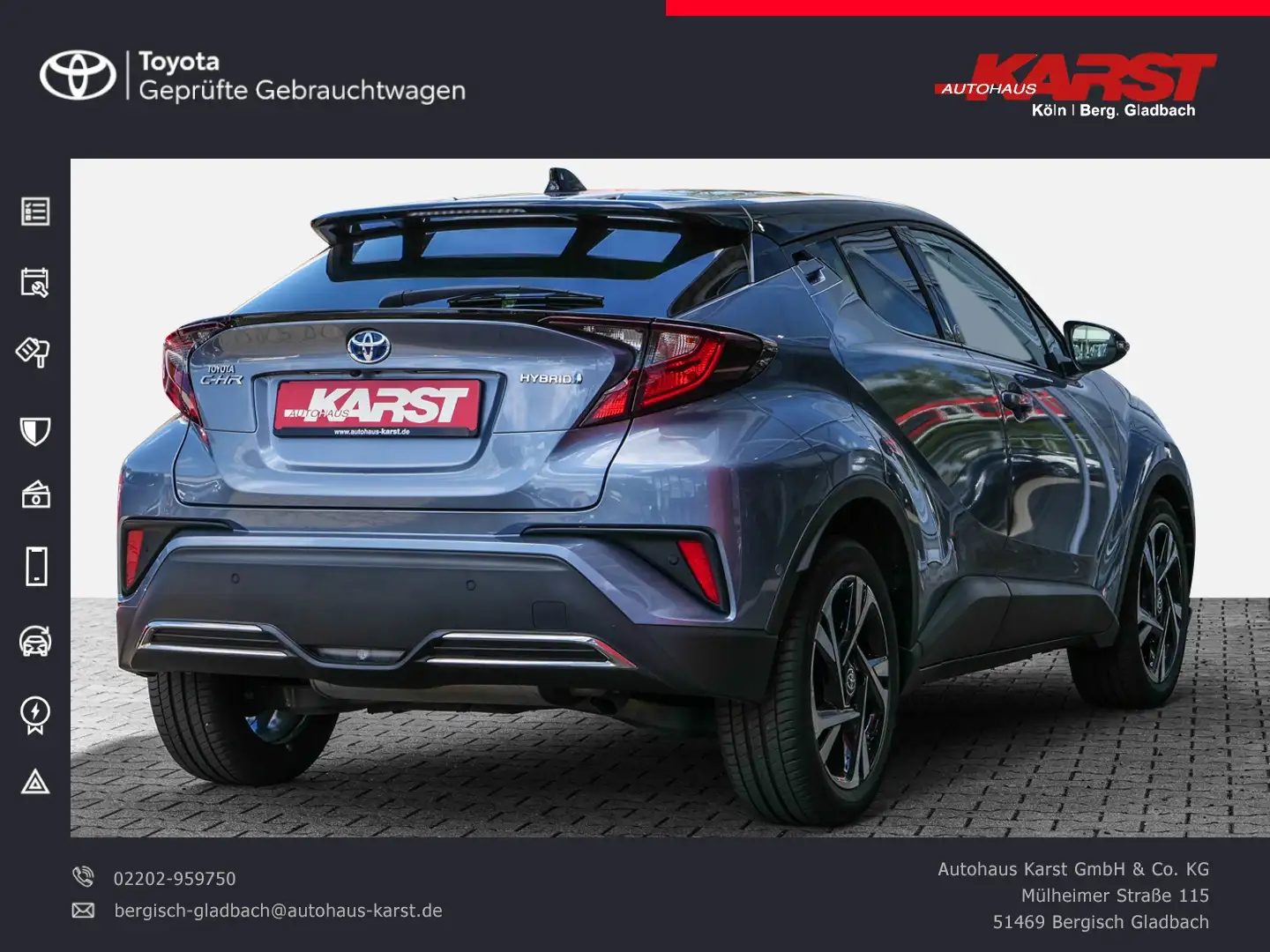 Toyota C-HR - 2.0 l Hybrid Team D Carplay*LED*Automatik Grau - 2