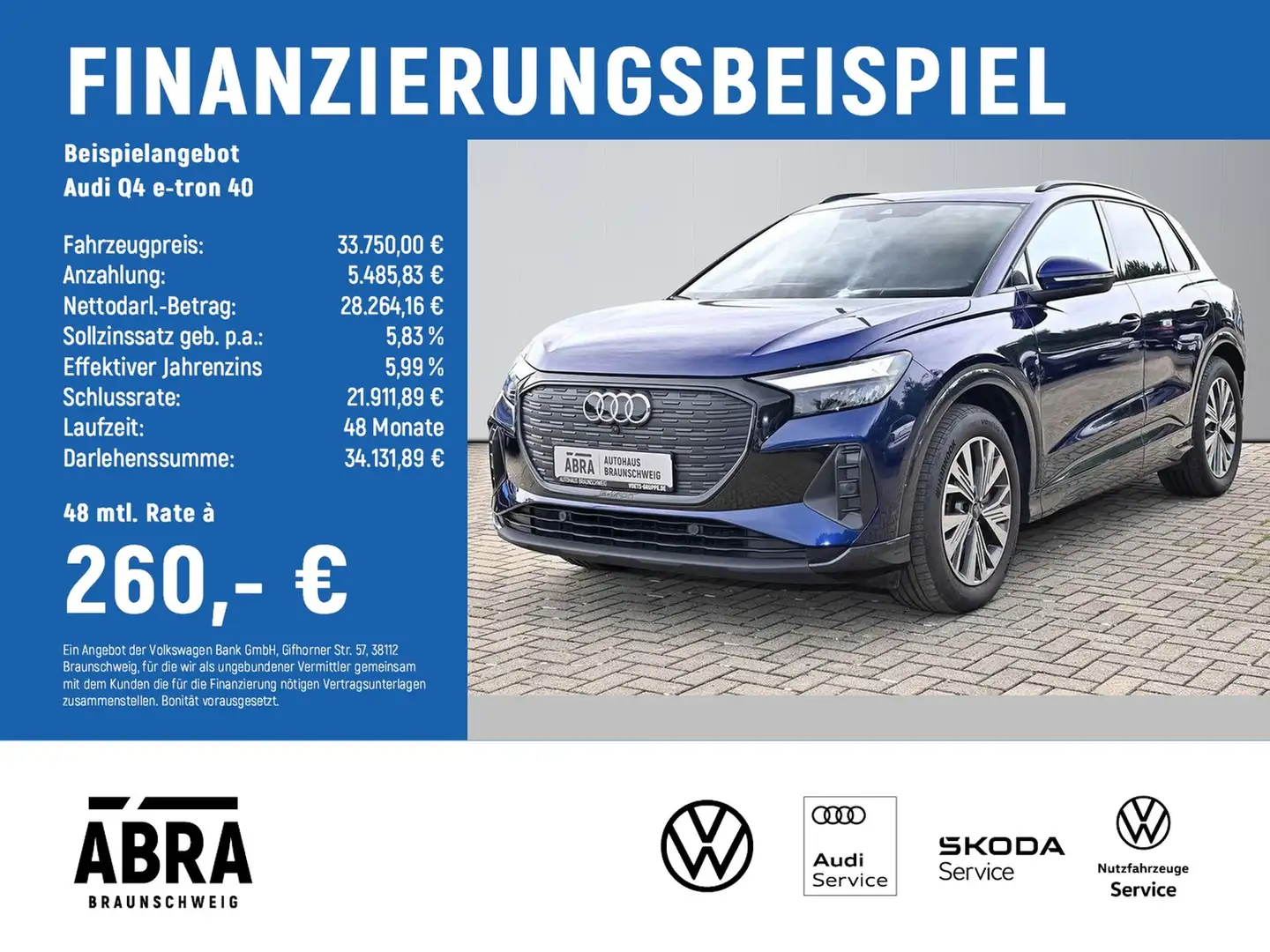 Audi Q4 e-tron 40 SONOS+PANO+NAVI+HuD+STHZG+LED Blau - 2