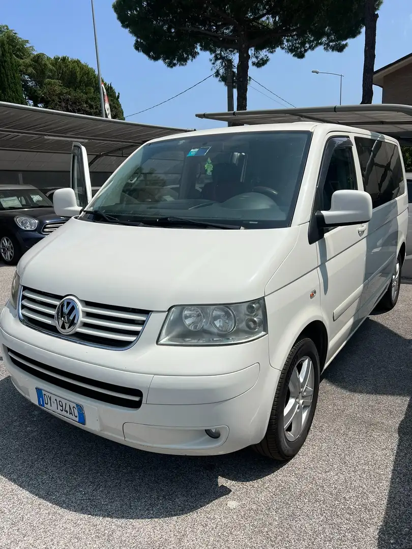 Volkswagen T5 Multivan 2.5 tdi Comfortline climatronic 130cv Bianco - 1