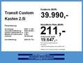 Ford Transit Custom Kasten 2.5I PHEV 320 L1 Trend Blanc - thumbnail 4