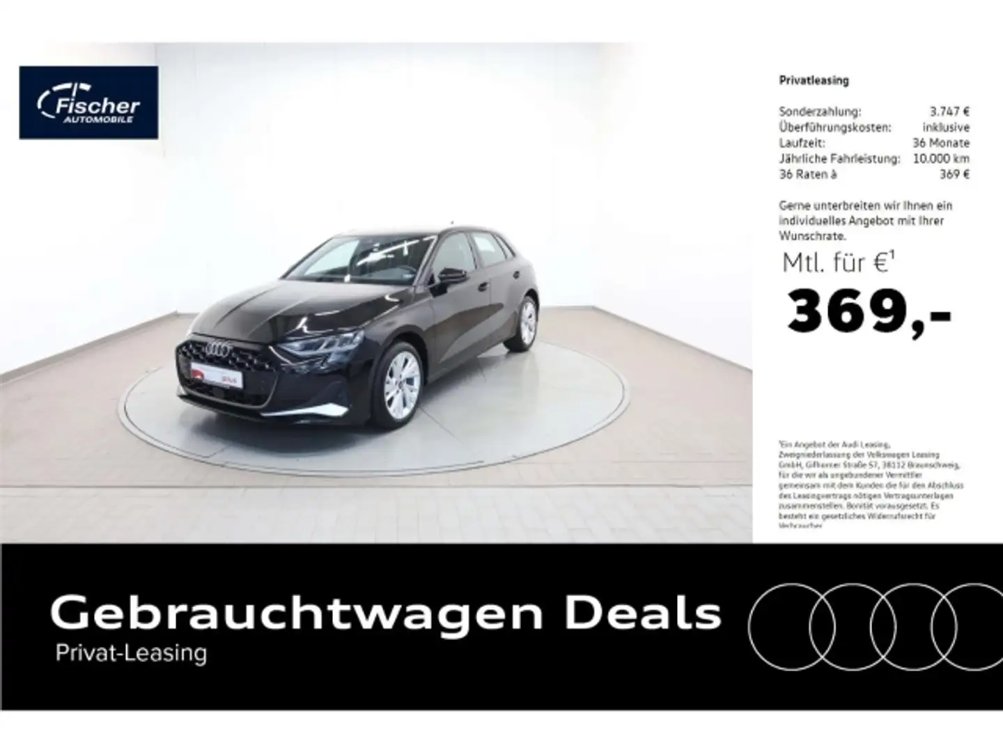 Audi A3 Sportback 35 TDI advanced S-Tronic NAV/Virt. Schwarz - 1