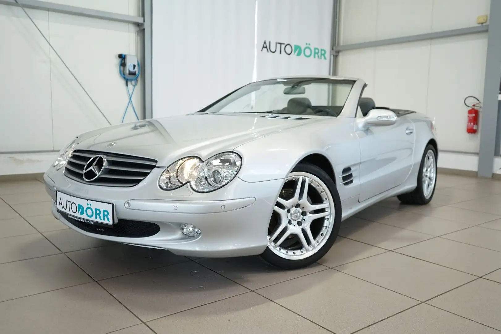 Mercedes-Benz SL 350 Roadster deutsches Fahrzg.+Sammlerzustand Plateado - 1