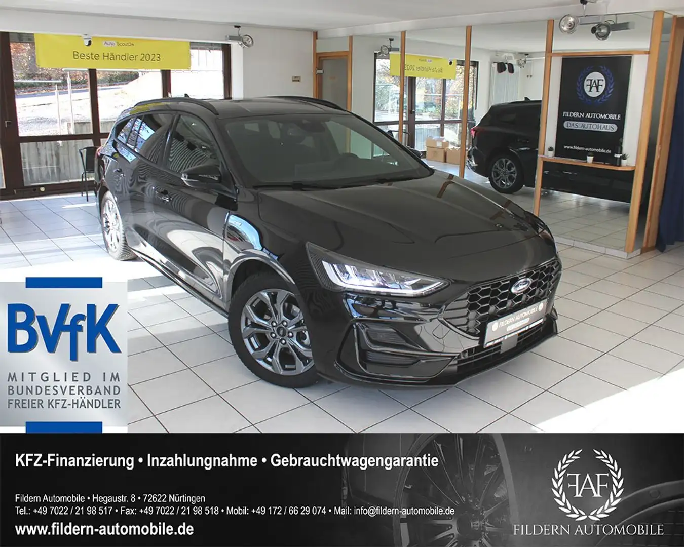 Ford Focus 1.0 EcoBoost Hybrid ST-Line*LED*KAMERA*ACC*BLIND-S Black - 1