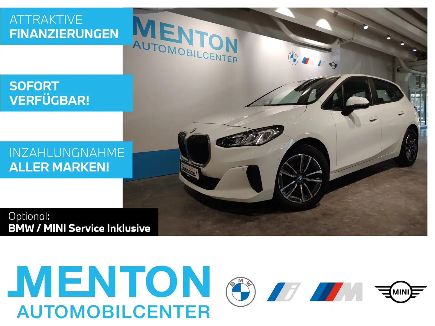 BMW 218 d DAB LED RFK Parkassistent Klimaaut. Shz Blanco - 1