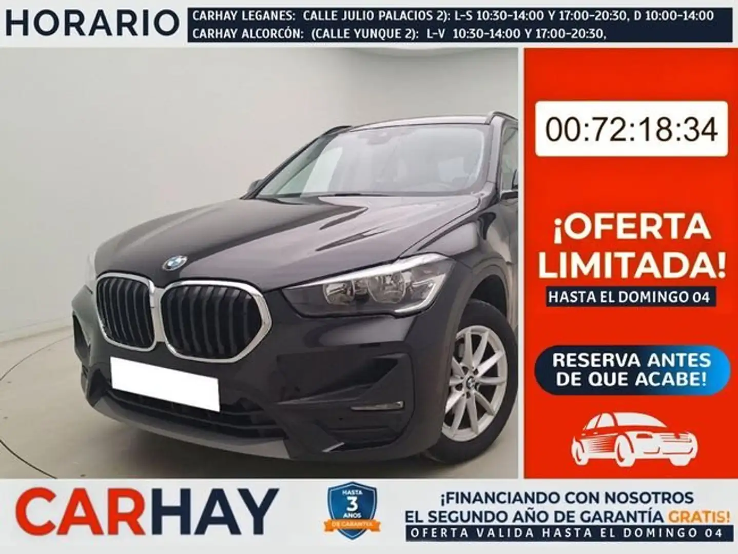 BMW X1 sDrive 16d Negro - 1
