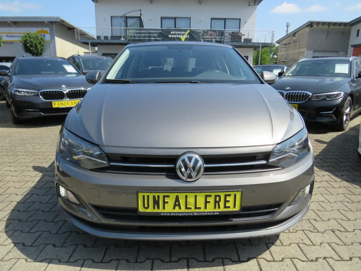 Volkswagen Polo 1.0TSI Comfortline *1.HAND*KLIMA*SITZHZG*GARANTIE Gris - 2