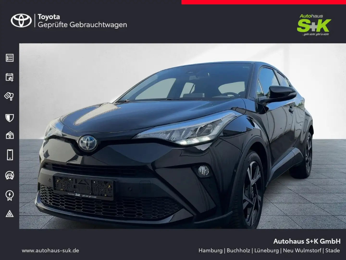 Toyota C-HR 2.0 Hybrid Team D*WINTER-P.+COMFORT-P.+CARPLAY* Schwarz - 1