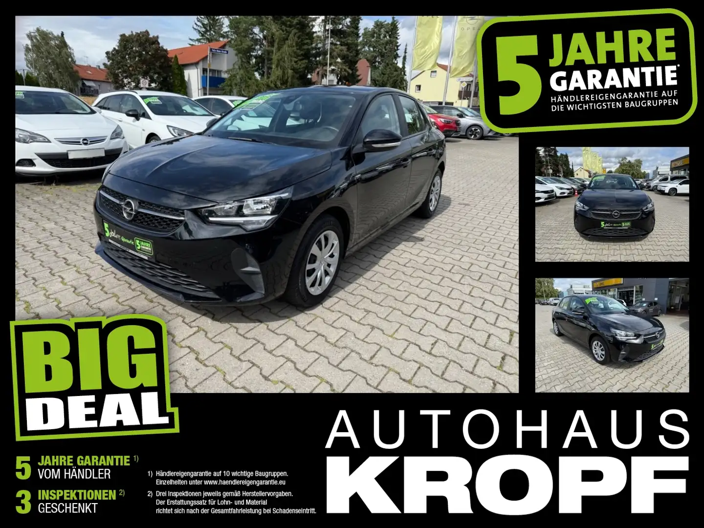 Opel Corsa F 1.2 Edition +KAM PDC SpurH Nero - 1