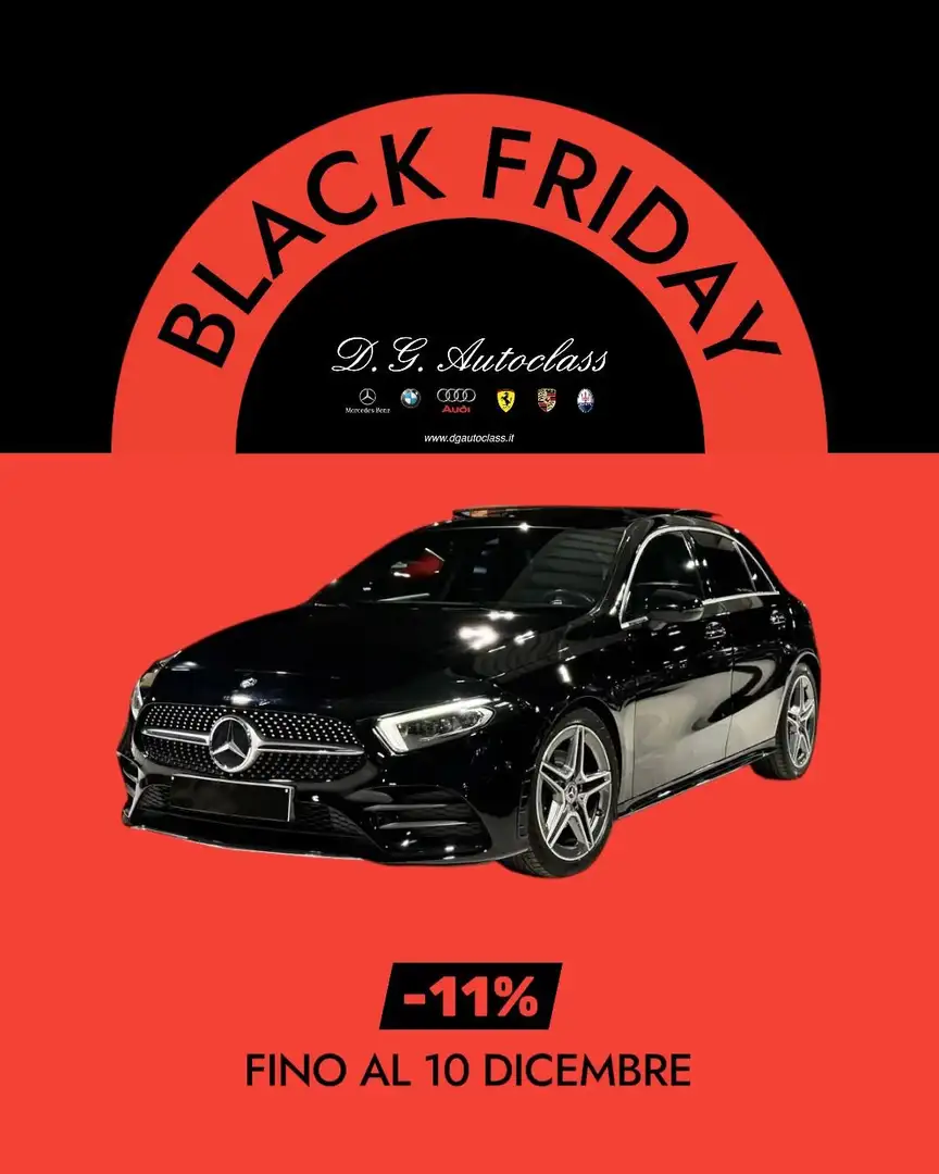 Mercedes-Benz A 180 d AMG PACK RCAM/PANO/KEYLESS/LED/ASSIST/MEDIA/PDC Noir - 1