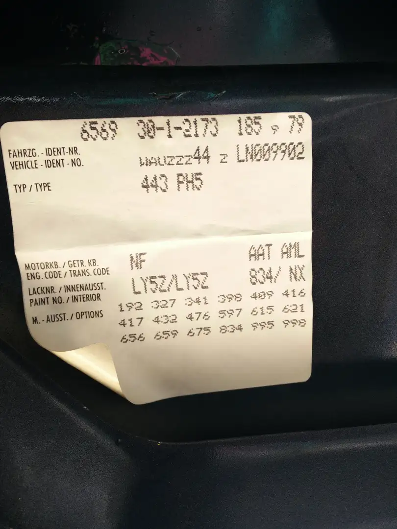 Audi 100 100 quattro (44Q) Niebieski - 2