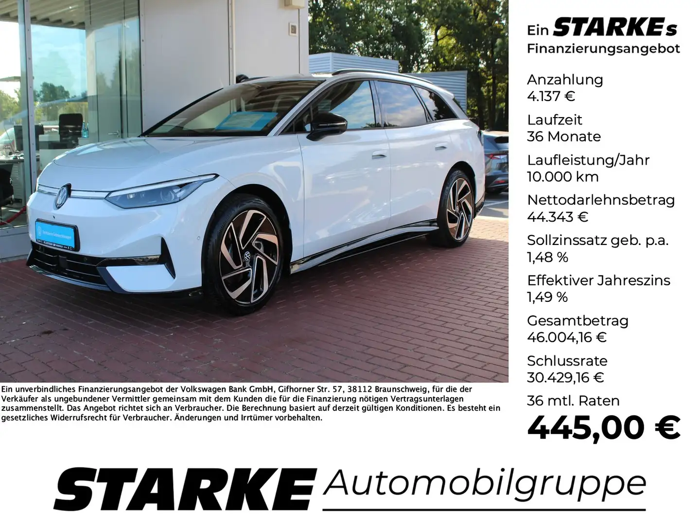 Volkswagen ID.7 Tourer Pro Weiß - 1