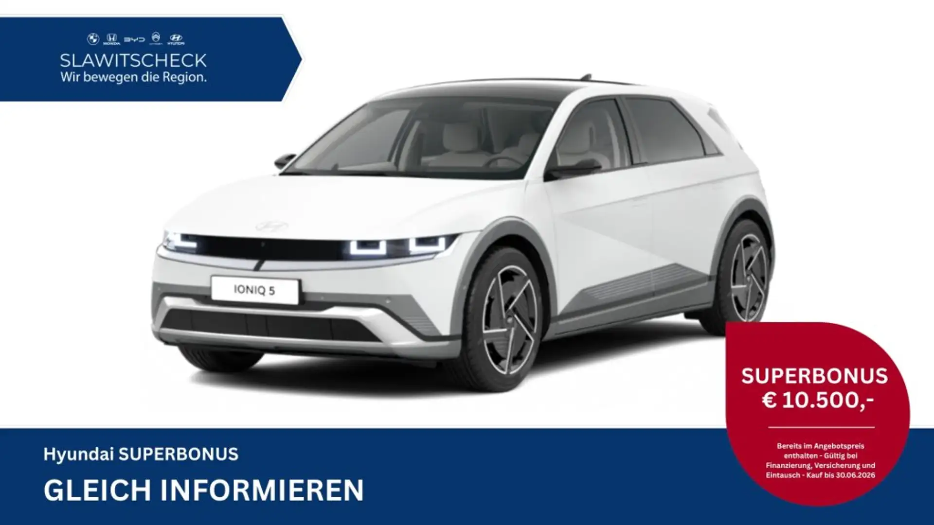 Hyundai IONIQ 5 Comfort Line 84kWh 4WD inkl. Comfort Plus-Paket, Vehicle t Weiß - 1