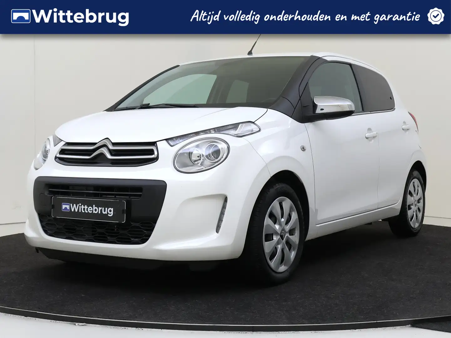 Citroen C1 1.0 VTi Feel | Airco | Bluetooth | Lederen stuur | Wit - 1
